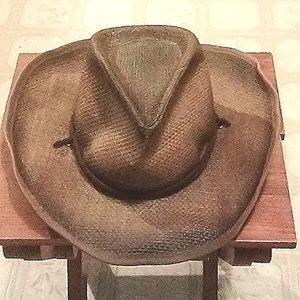 Cowboy Hat One Size Fits All Dark Brown Unisex
